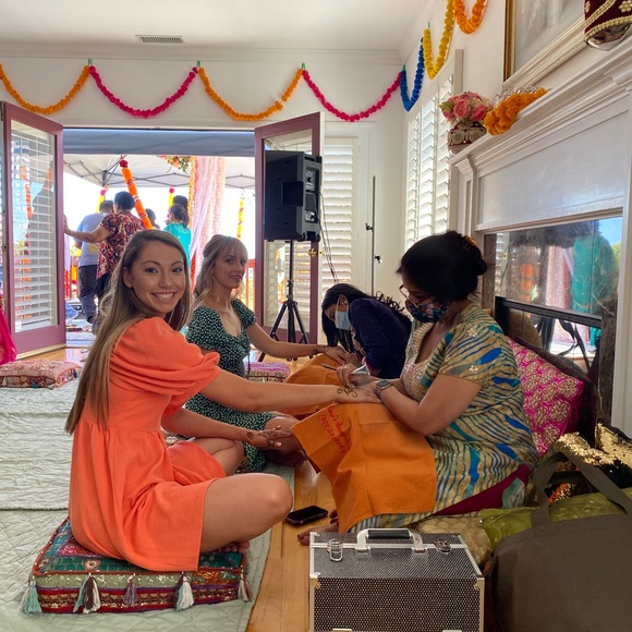 Coral/Orange dress - Picture 3 of 4